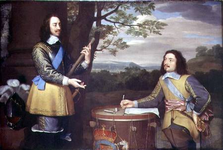 Portrait of Charles I (1600-49) and Sir Edward Walker (1612-77) from English School