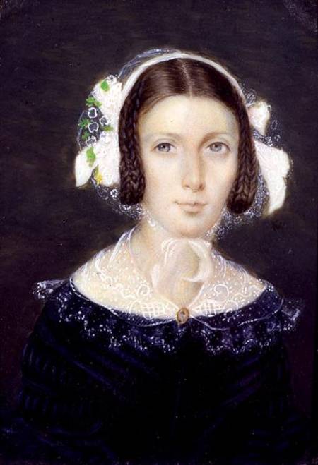 Portrait Miniature of Fanny Brawne from English School