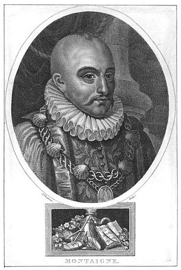 Portrait of Michel de Montaigne from English School