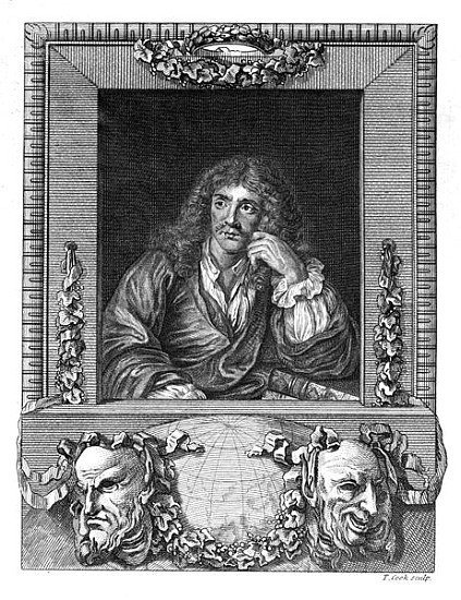 Portrait of Moliere from English School
