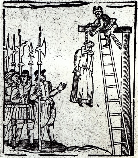 Public Hanging of a Woman from English School