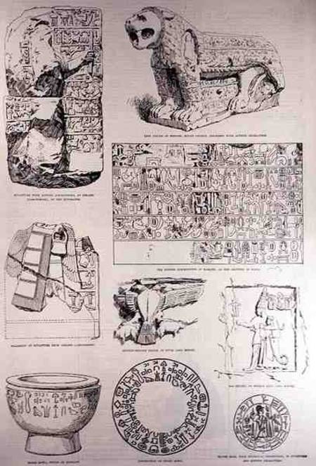 Specimens of the Hittite Inscriptions, from 'The Illustrated London News' from English School