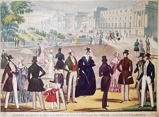 Summer Fashions for 1840 from English School
