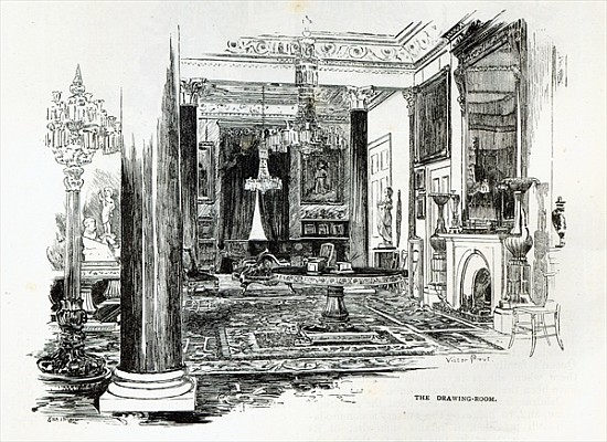 The Drawing Room, Osborne House, from ''Leisure Hour'' from English School