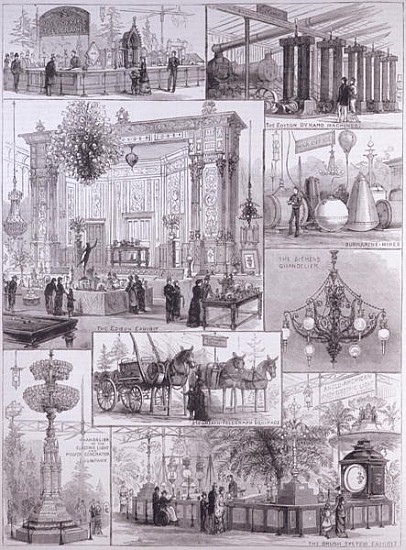 The International Electric Exhibition at the Crystal Palace, from ''The Illustrated London News'', 3 from English School