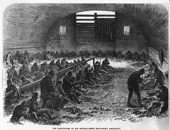 The Labour Yard of the Bethnal Green Employment Association, from ''The Illustrated London News'' from English School