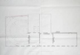 Contract drawing for the first floor of the Royal Institution