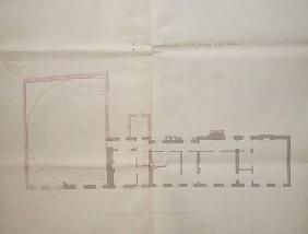 Contract drawing for the second floor of the Royal Institution