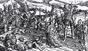 Execution of Edward Seymour, Duke of Somerset (c.1506-52) at Tower Hill, 22nd January 1552
