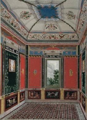 Fresco decoration in the Summer House of Buckingham Palace, from 'The Decorations of the Garden Pavi