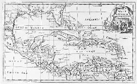 Map of the West Indies, Florida and South America