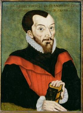 Portrait of John Rainolds (1549-1607) President of Corpus Christi College and co-editor of the Autho