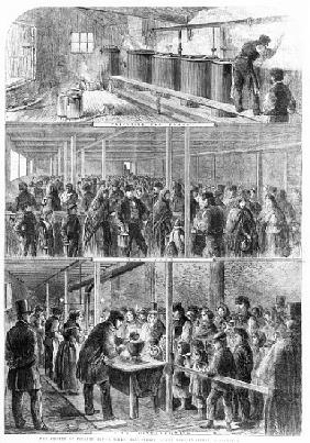 The Society of Friends'' Soup Kitchen, Ball Street, Lower Moseley Street, Manchester, 1862, from the