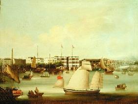 View of the Foreign Factories, Canton