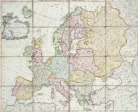 Wallis''s New Map of Europe Divided into its Empires Kingdoms &c