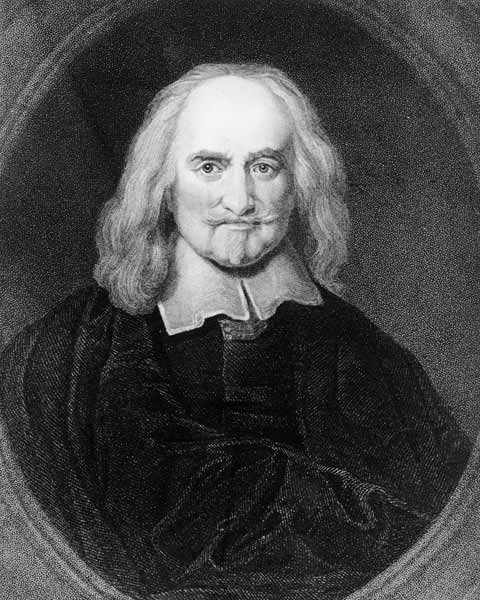 Thomas Hobbes (1588-1679) from ''Gallery of Portraits'', published in 1833 from English School