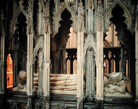 Tomb of Edward II (1284-1327) erected by Edward III from English School