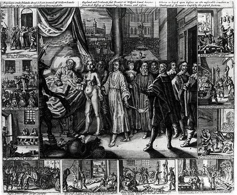 Laud's Dream (engraving) from English School, (17th century)