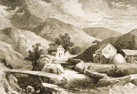 Hills of New England, c.1870, from 'American Pictures', published by The Religious Tract Society, 18 from English School, (19th century)