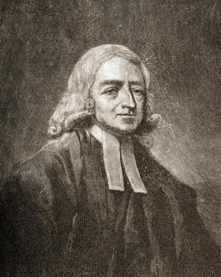 John Wesley (1703-91) (engraving) from English School, (19th century)