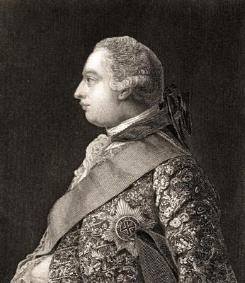 King George III (1738-1820) (engraving) from English School, (19th century)