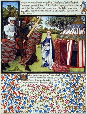 Ms. 2597 Heart and Desire with Hope at his House, facsimile edition of 'Livre du Coeur d'Amours Espr from English School, (19th century)