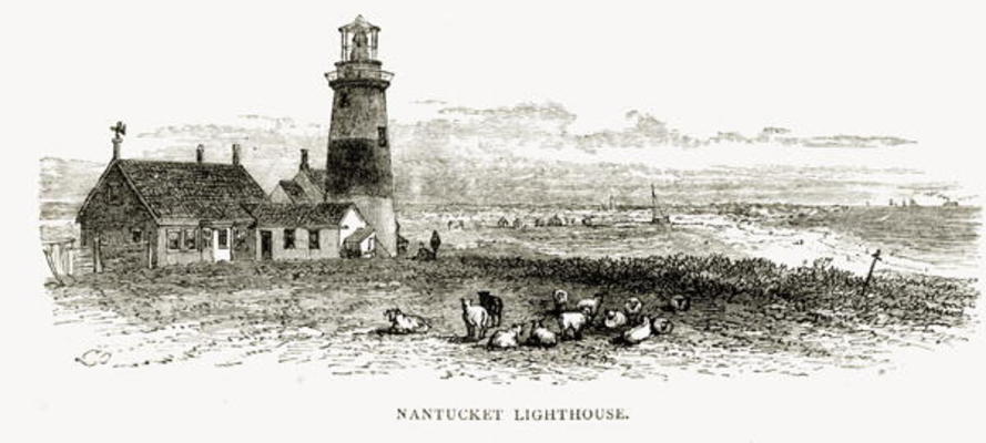 Nantucket Lighthouse, Massachusetts, c.1870, from 'American Pictures', published by The Religious Tr from English School, (19th century)