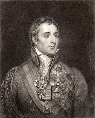 Portrait of Arthur Wellesley, 1st Duke of Wellington (1769-1852) (engraving) from English School, (19th century)