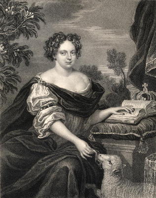 Portrait of Catherine of Braganza (1638-1705), from 'Lodge's British Portraits', 1823 (litho) from English School, (19th century)