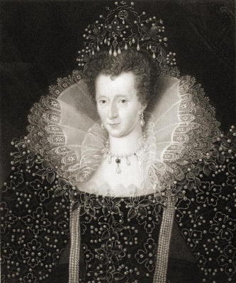 Queen Elizabeth I (1533-1603) from 'Gallery of Portraits', published in 1833 (engraving) from English School, (19th century)