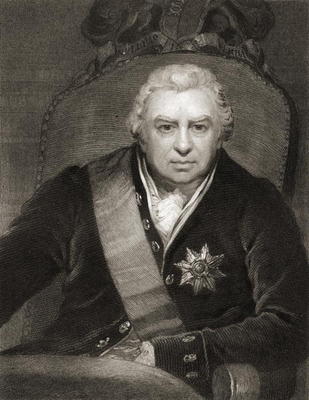 Sir Joseph Banks (1743-1820) Baronet of Banks, from 'Gallery of Portraits', published in 1833 (engra from English School, (19th century)