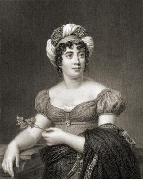 Anne Louise-Germaine Necker (1766-1817) from 'The Gallery of Portraits', published 1833 (engraving)