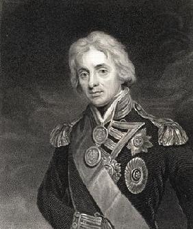 Portrait of Lord Horatio Nelson (1758-1805) (engraving)