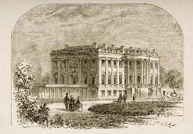 The White House, in c.1870, from 'American Pictures' published by the Religious Tract Society, 1876