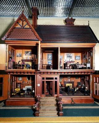 Doll's house purchased and furnished by Queen Mary, made by Ascroits of Liverpool, c.1920 (mixed med from English School, (20th century)