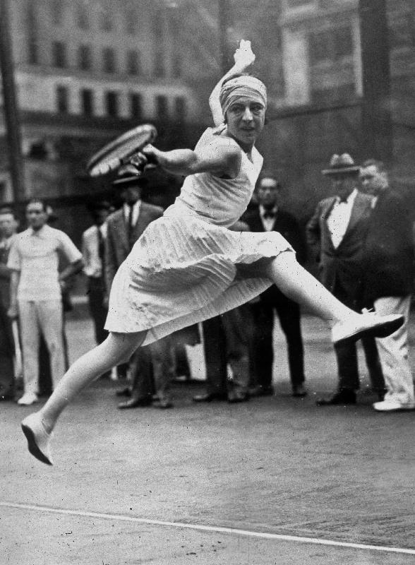 French tenniswoman Suzanne Lenglen here in New York from English Photographer, (20th century)