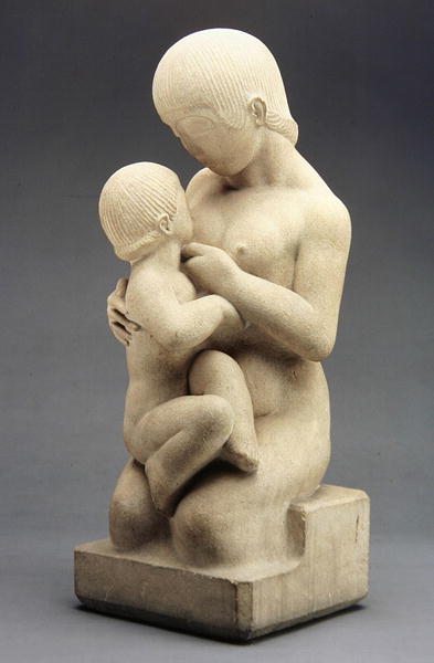 Madonna and Child, 1913 (Bath stone)  from Eric Gill