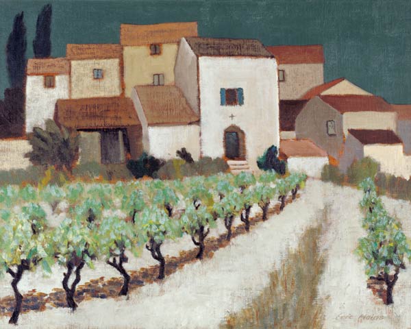 Vineyard, Provence (oil on canvas)  from Eric  Hains