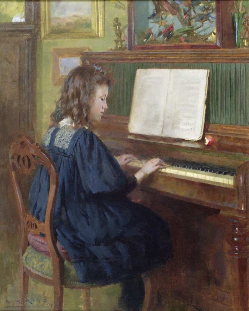 Playing the Piano from Ernest Higgins Rigg