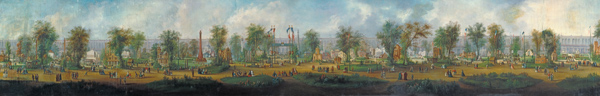 Panoramic View of the Exhibition of 1855 from Ernest Lami de Nozan
