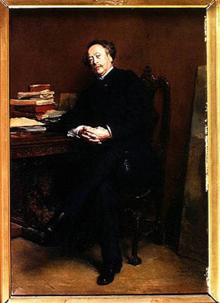 Alexander Dumas Fils (1824-95) from Ernest Meissonier