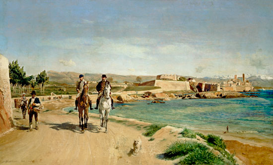 Antibes, the Horse Ride from Ernest Meissonier