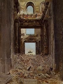 Die Ruinen der Tuilerien from Ernest Meissonier