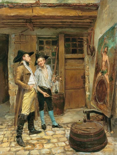 The Sign Painter from Ernest Meissonier
