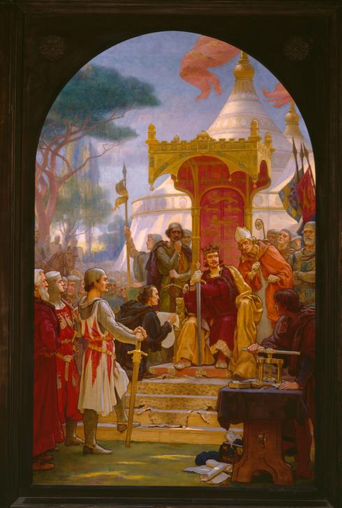 King John Granting Magna Carta 1215 from Ernest Normand