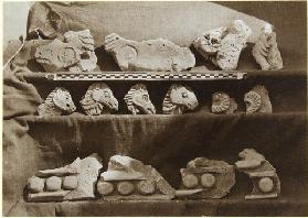 Excavation of Samarra (Iraq): Fragments of a Frieze with Camel Figures, from the Palace of the Calip