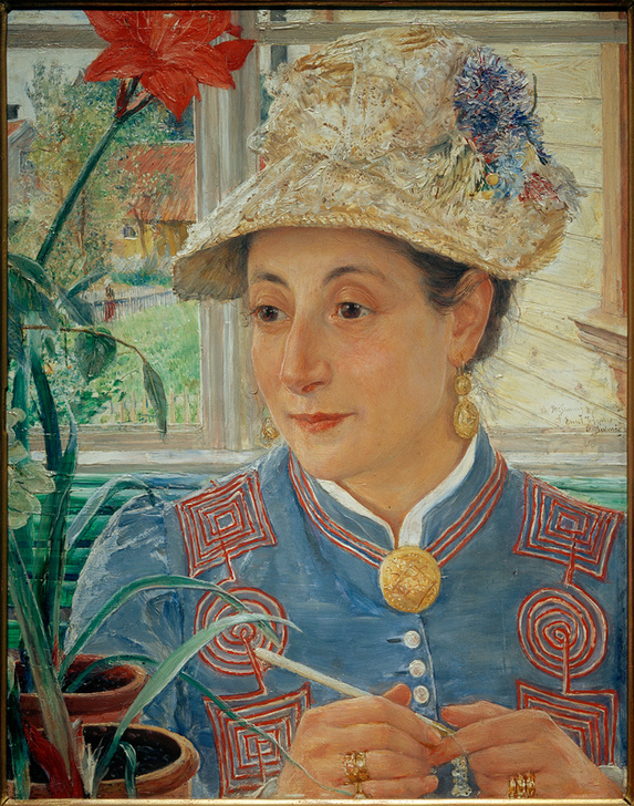 Porträt von Jeanette Rubenson from Ernst Josephson