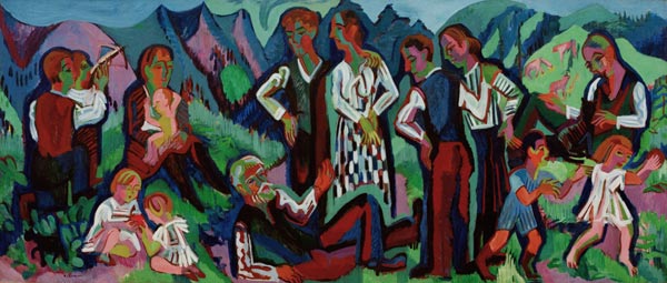 Sonntag der Bergbauern from Ernst Ludwig Kirchner