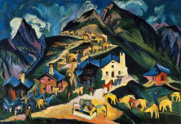 Driving the Cattle to Alpine from Ernst Ludwig Kirchner
