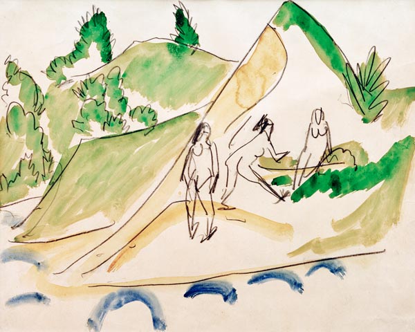 Badende am Moritzb.See from Ernst Ludwig Kirchner